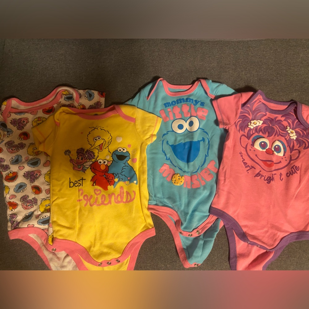 Girls Sesame Street Onesies